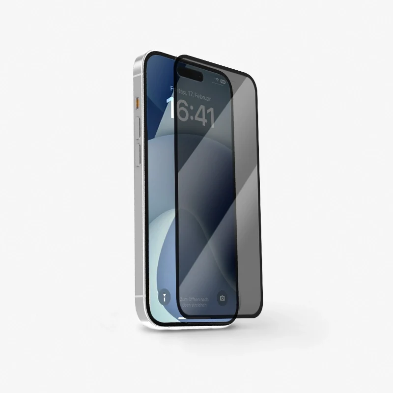 Verre blindé pour iPhone 16 Pro avec protection contre les regards indiscrets
