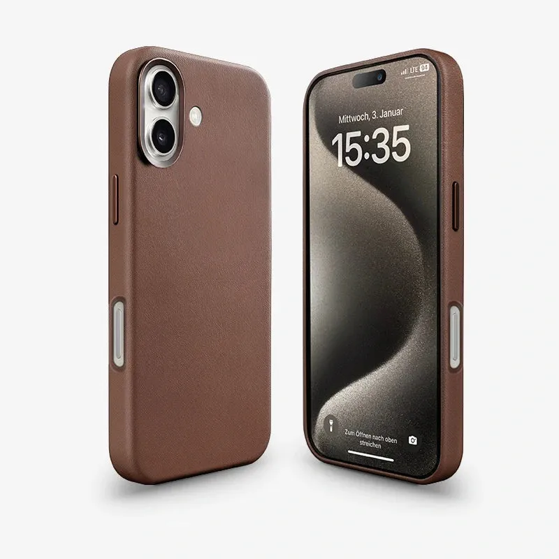 iPhone 16 Housse en cuir Vegan