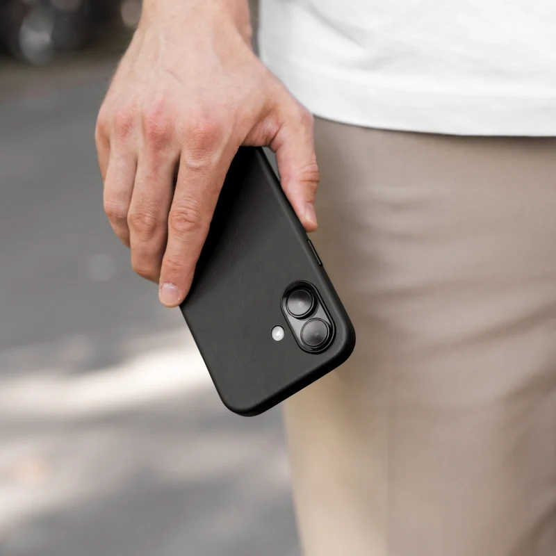 iPhone 16 Housse en cuir Vegan