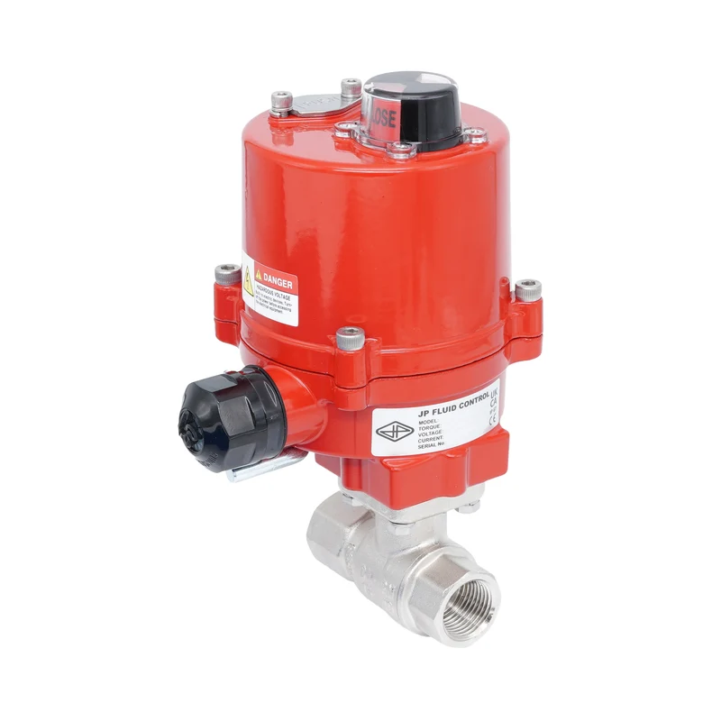 Vanne à bille électrique 2 voies en laiton Rp 1/4" 12 V AC/DC