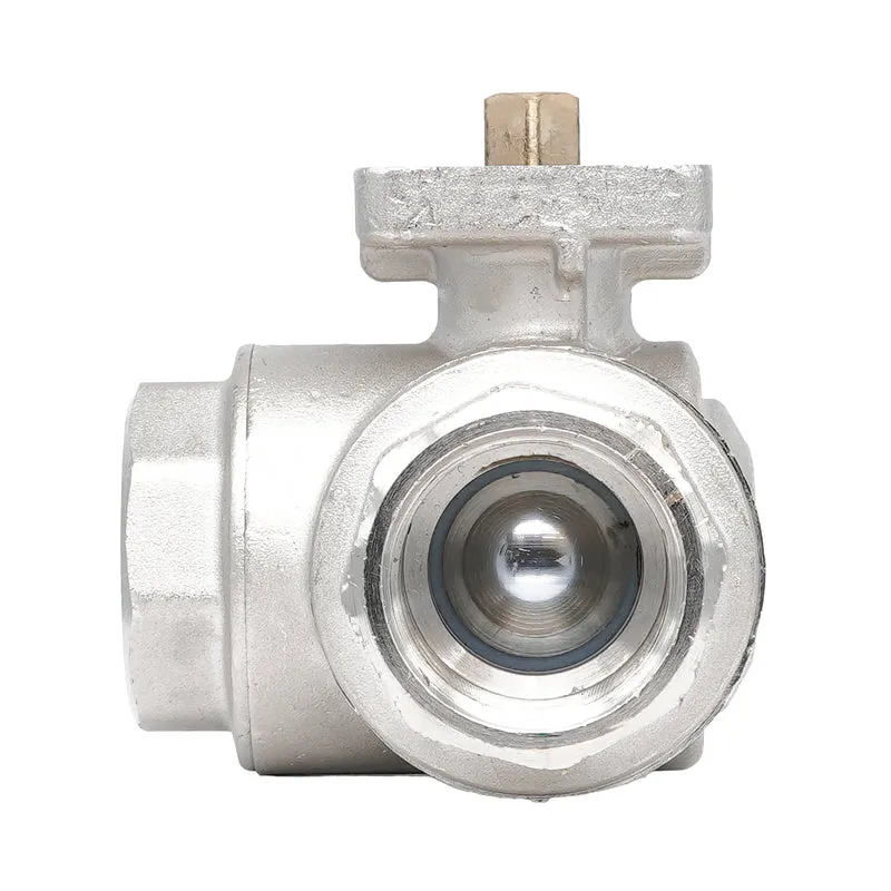 Vanne à bille 3 voies à alésage en T en laiton Rp 1" ISO-Top F03/04 PN40 - TamesonPRO 1142-100-T