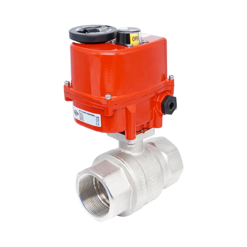 Vanne à bille électrique modulante 2 voies en laiton Rp 2-1/2" 24 V AC/DC