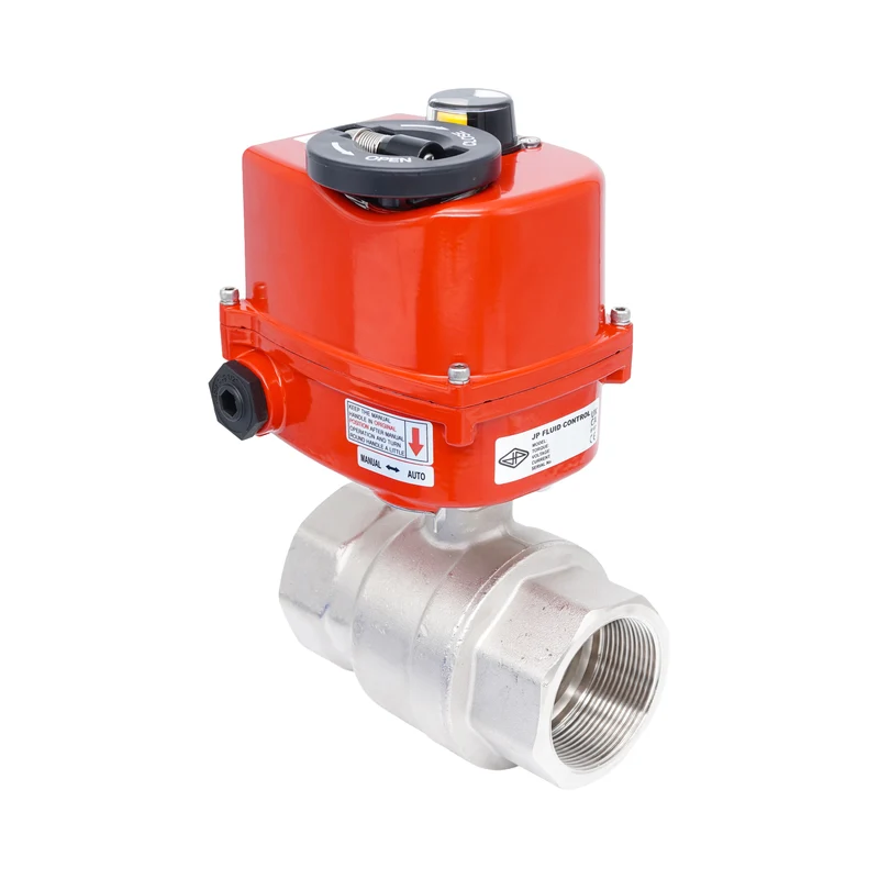 Vanne à bille électrique modulante 2 voies en laiton Rp 2-1/2" 24 V AC/DC