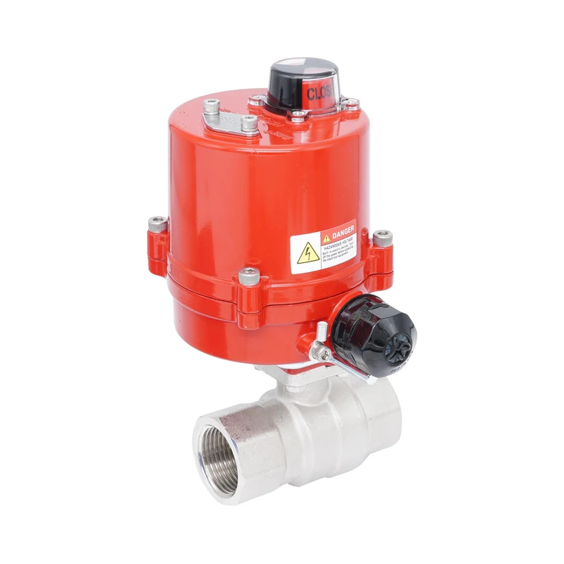 Vanne à bille électrique 2 voies en laiton Rp 1-1/4" 100-240 V AC