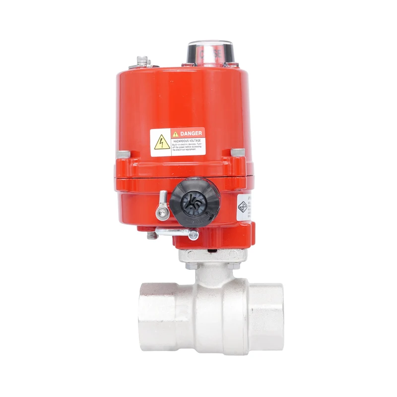 Vanne à bille électrique 2 voies en laiton Rp 1-1/4" 100-240 V AC