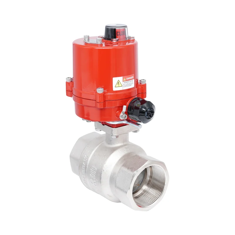 Vanne à bille électrique 2 voies en laiton Rp 2" 12 V AC/DC