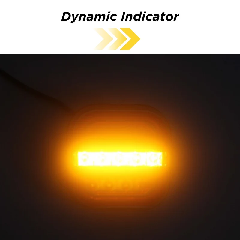 Feux de remorque à LED néon avec indicateur dynamique
