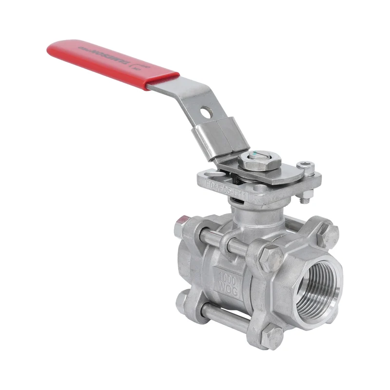 Rp 2'' Vanne à bille 2 voies 3 pièces en acier inoxydable 69 bar RTFE ISO-Top F05/F07 - TamesonPRO 1121-200