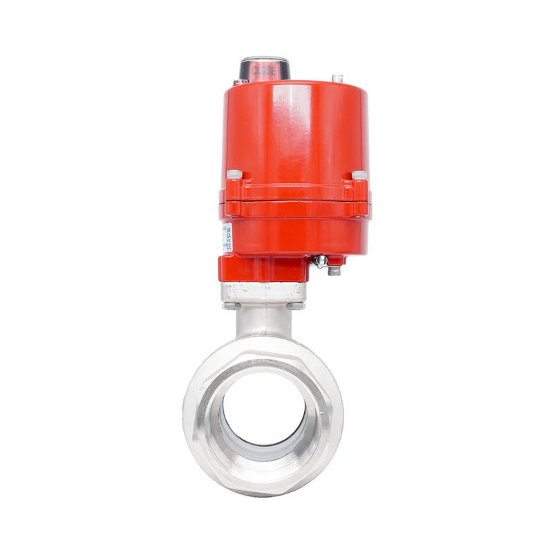 Vanne à bille électrique 2 voies en laiton Rp 2-1/2" 100-240 V AC