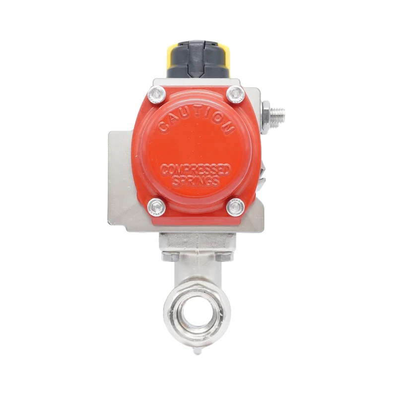 Vanne à bille pneumatique 2 voies en laiton Rp 1/2" - à ouverture par ressort