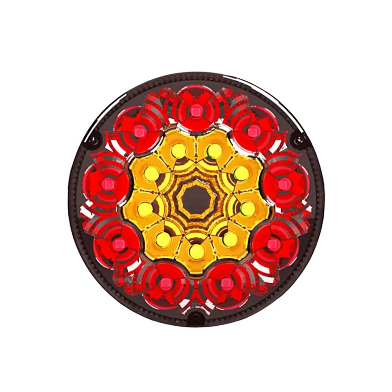 Feux arrière ronds SIM 3188 avec lentille foncée / 90 mm