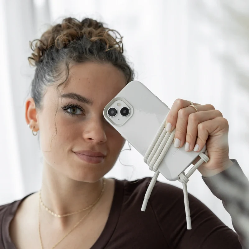 iPhone 15 Chaîne pour téléphone portable Amovible