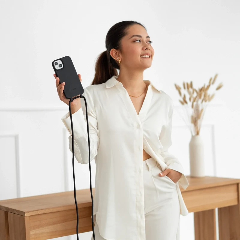 iPhone 15 Plus Chaîne pour téléphone portable Amovible