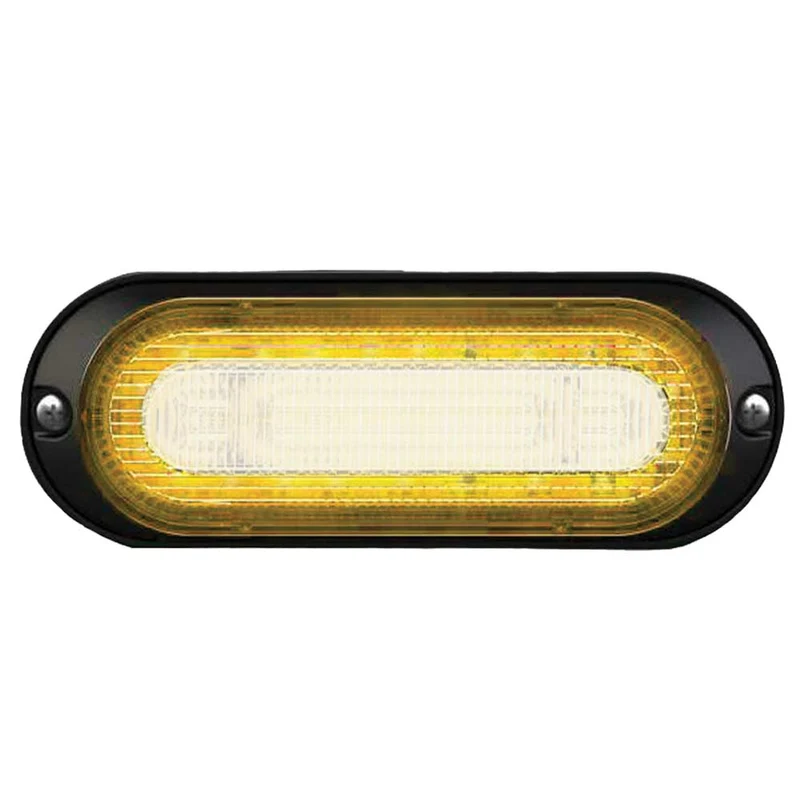 Lampe d'avertissement orange avec halo ambré