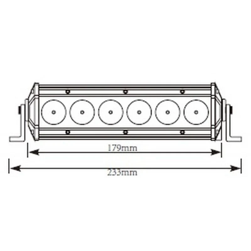 Mini barre d'éclairage de travail à panneau LED 179 mm / 30 W