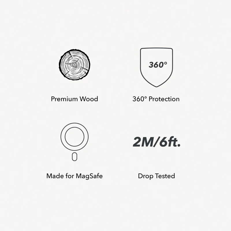 iPhone 14 Pro Max Étui MagSafe Noyer