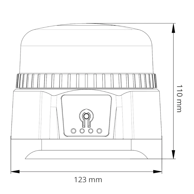 Balise de toit magnétique rechargeable