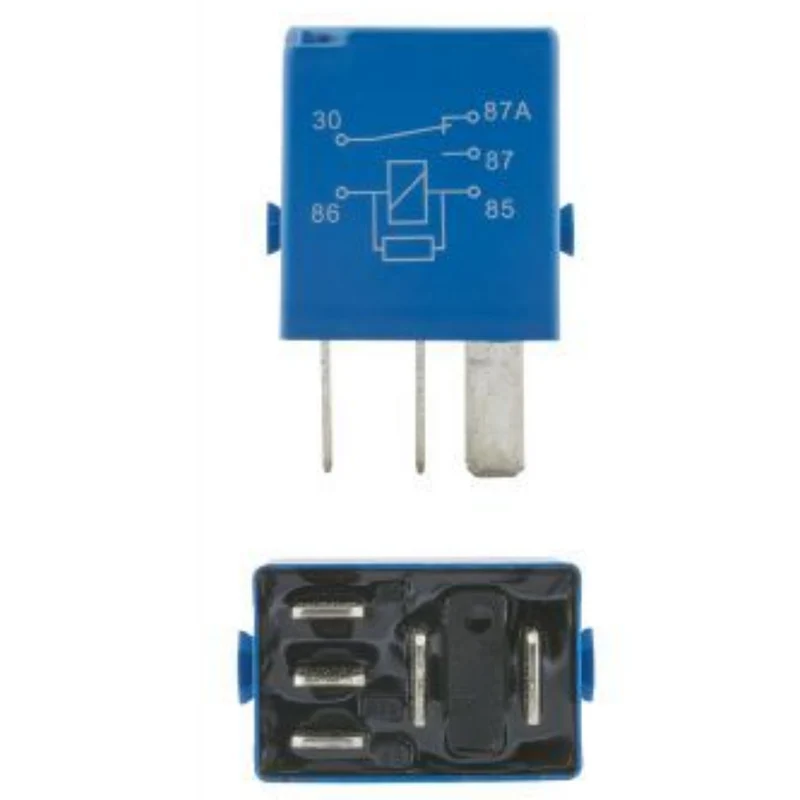 Relais micro inverseur Hella 12 V 5 broches avec résistance / 35 A