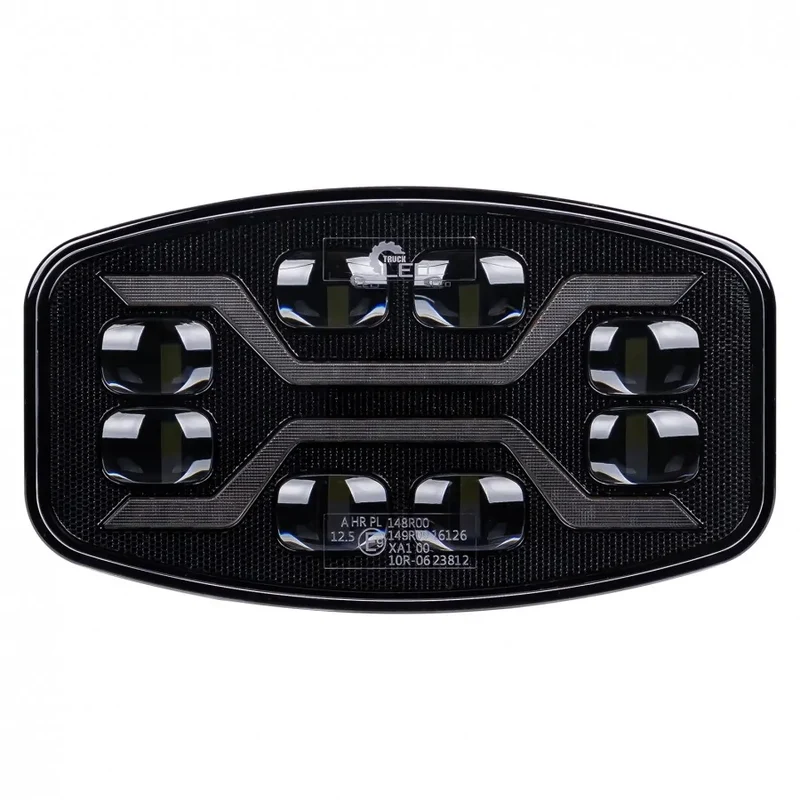 Projecteur LED Dark X-Spider avec feux de jour blancs et fonction stroboscopique / 9"