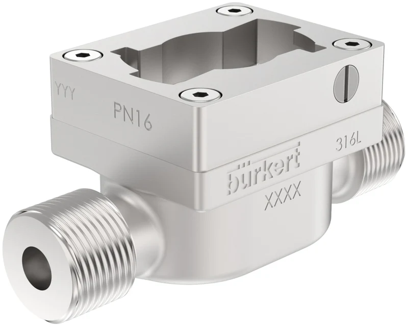 Raccord pour capteur à roue à aubes 1/2 NPT en acier inoxydable - Bürkert S030 - 573056