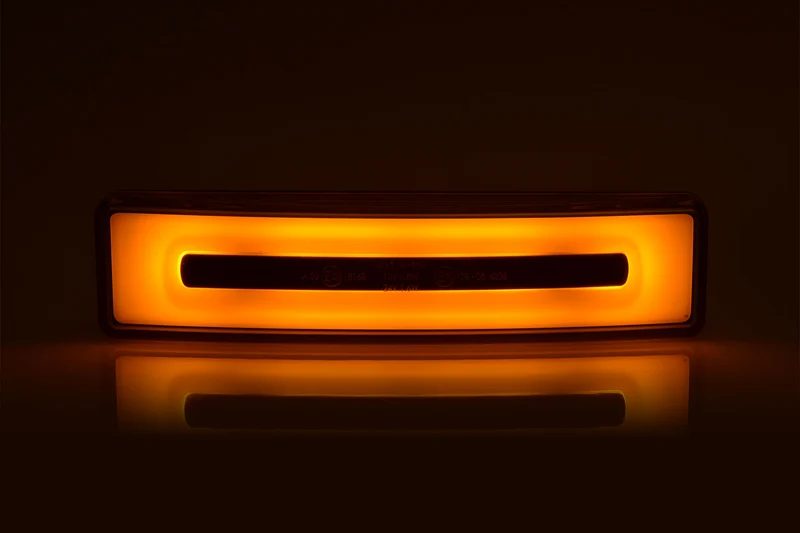 Lampe de pare-soleil LED néon ambre Scania avec prise