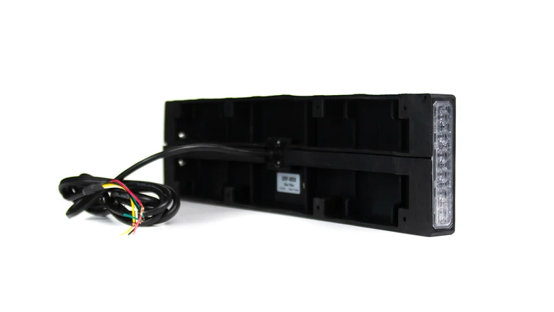 Support de plaque d'immatriculation avec lumières stroboscopiques intégrées