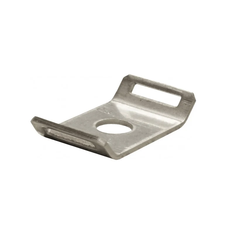 Bases de serre-câbles en acier inoxydable / paquet de 50