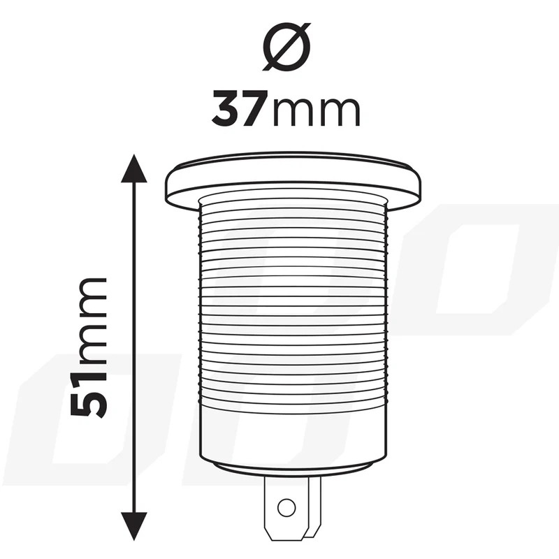 Bloc d'alimentation prise DIN 12/24V