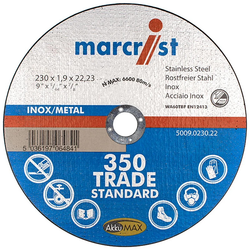 Abracs Ultra Thin Metal Cutting Disc / 230 x 1.9 mm (9 ") / Paquet de 5