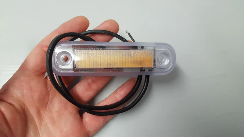 Feu de position LED effet néon avec joint transparent / Vert
