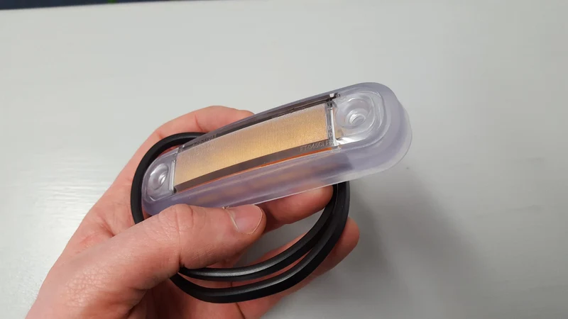 Feu de position LED effet néon avec joint transparent / Vert
