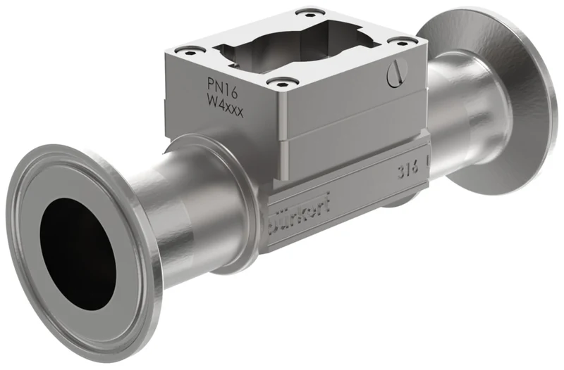 Raccord Tri-Clamp DN25 en acier inoxydable pour capteur à roue à aubes - Bürkert S030 - 551797