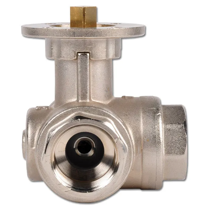 Robinet à boisseau spherique à 3 voies en L G2-1/2'' en laiton ISO-Top 40bar - BL3BAL
