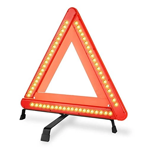 Triangle d'avertissement clignotant LED