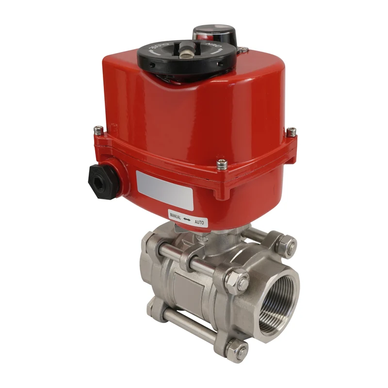 G1-1/4'' 2 Voies En Acier Inoxydable Vanne à Bille Electrique Modulante 24V AC/DC