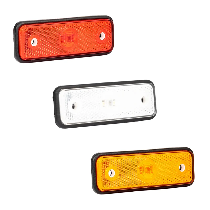 Feu de position rectangulaire mince à LED avec réflecteur