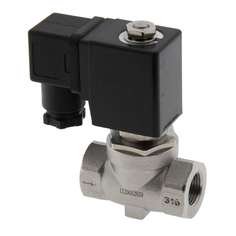 Electrovanne ST-SA 3/8'' NPT acier inoxydable EPDM 0-10bar 12V DC