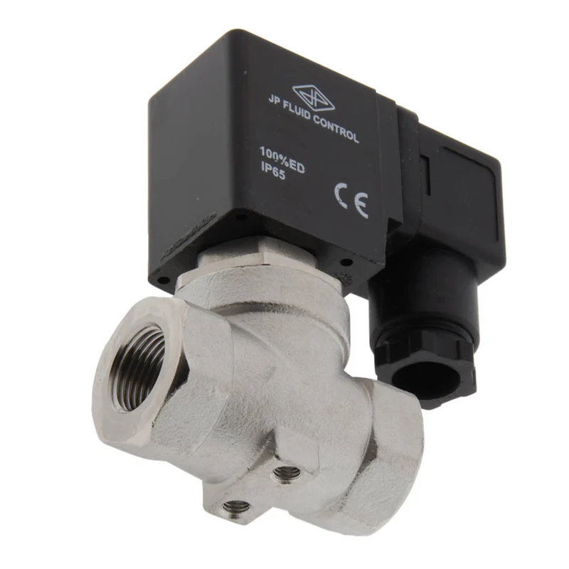 Electrovanne ST-SA 3/8'' NPT acier inoxydable EPDM 0-10bar 12V DC
