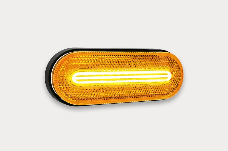 Feu de position latéral LED ambre Fristom avec indicateur