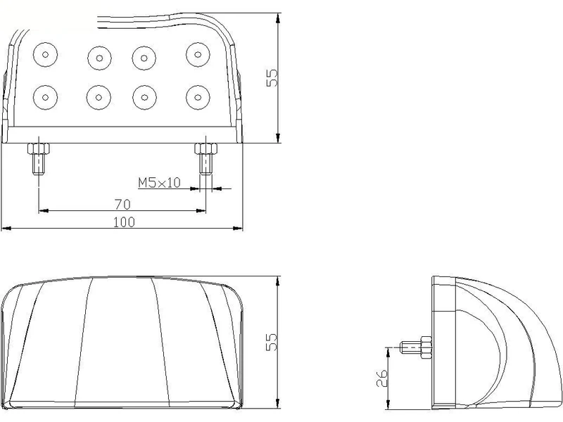 Lampe de plaque d'immatriculation LED