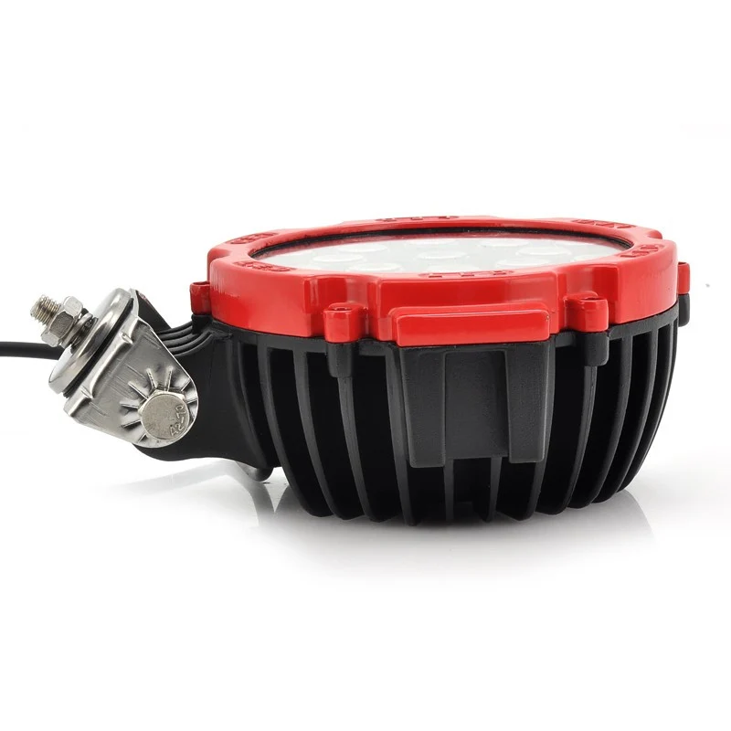 Projecteur LED rond / 51 W / Robuste / Rouge
