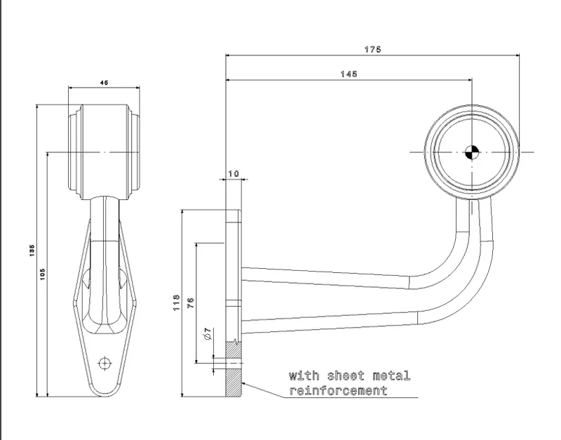 Outline Marker Lamps LED - Ensemble de 2 -Type "F"