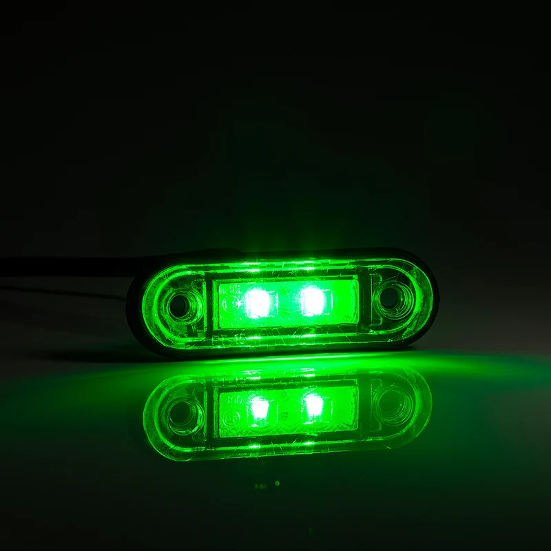 Feu de position LED encastré disponible en rouge, blanc, orange, bleu et vert
