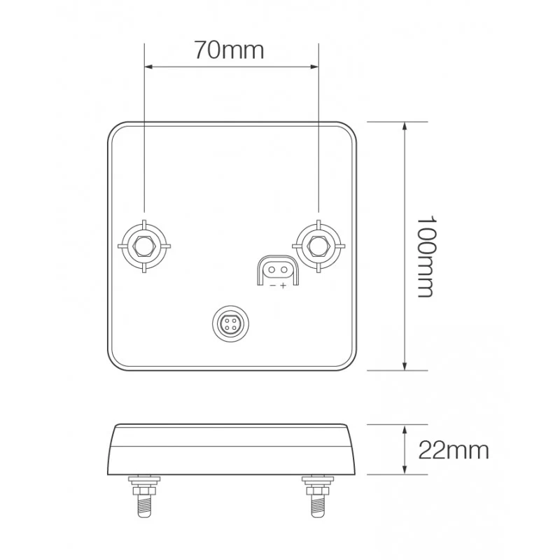 Kit de feux de remorque à LED / LED Autolamps 100 Series / Pack de 2 lampes