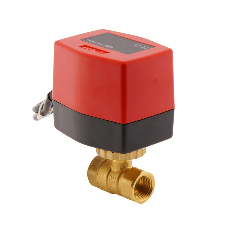 Vanne à bille electrique BW2 1/2'' 2 voies 24V AC 3 points