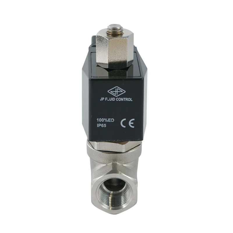 Electrovanne ST-SB 1/2'' NO acier inoxydable FKM 0-10bar 12V DC