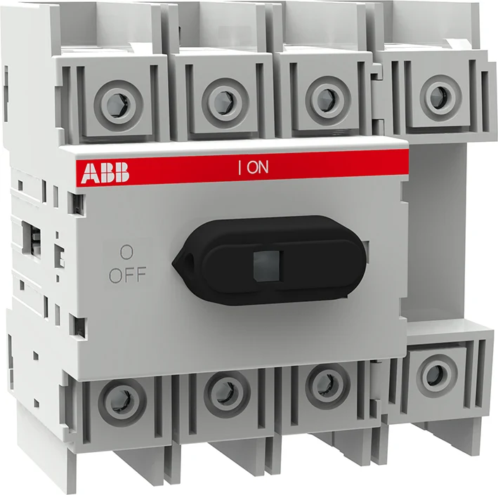 ABB OT125M4 Interrupteur Déconnecteur 125A 4-Pôles Rail DIN - 1SCA022429R9220