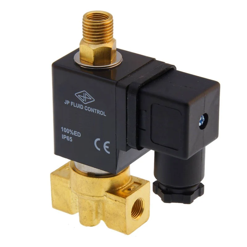 Electrovanne TW-DA 1/8'' 3/2 voies NC laiton EPDM 0-10bar 230V AC