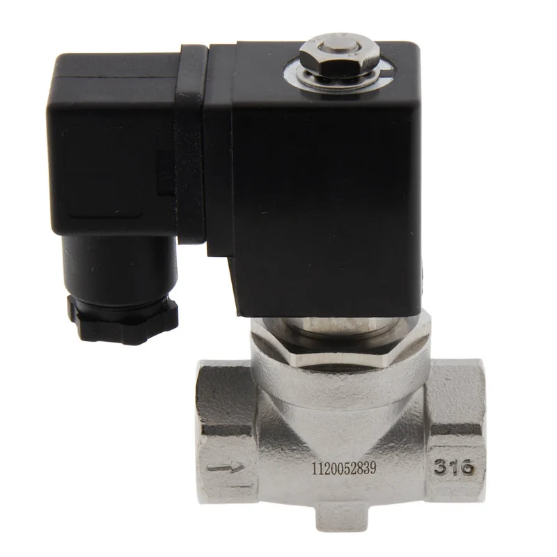 Electrovanne ST-SA 3/8'' NPT acier inoxydable EPDM 0-16bar 380V AC