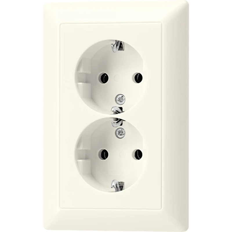 Jung AS500 Wall Outlet Box (WCD Switchgear) (Prise européenne) - AS5015